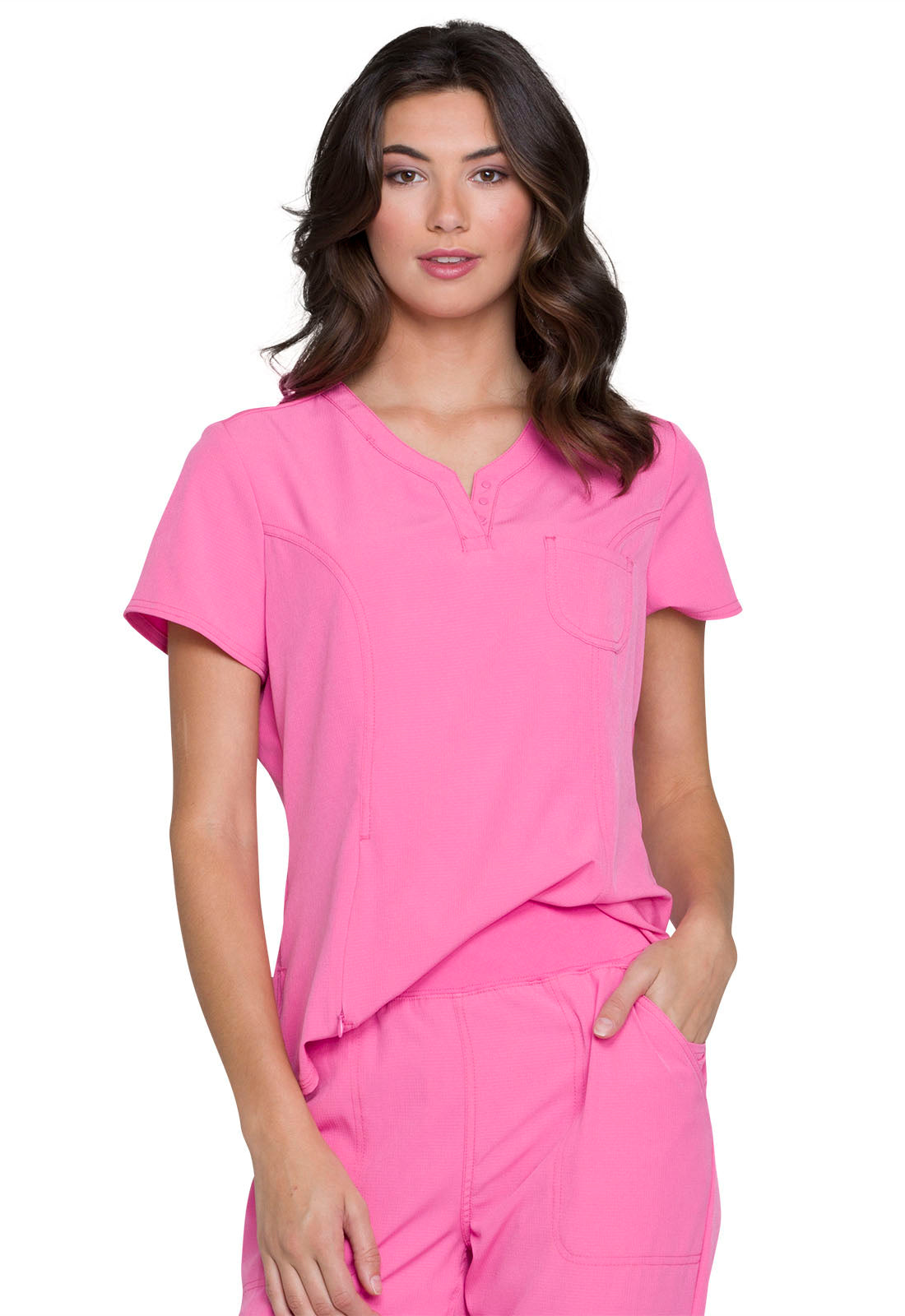 Nurseonality Clearance Women's Soft Muscle Tee with Rolled Cuff in