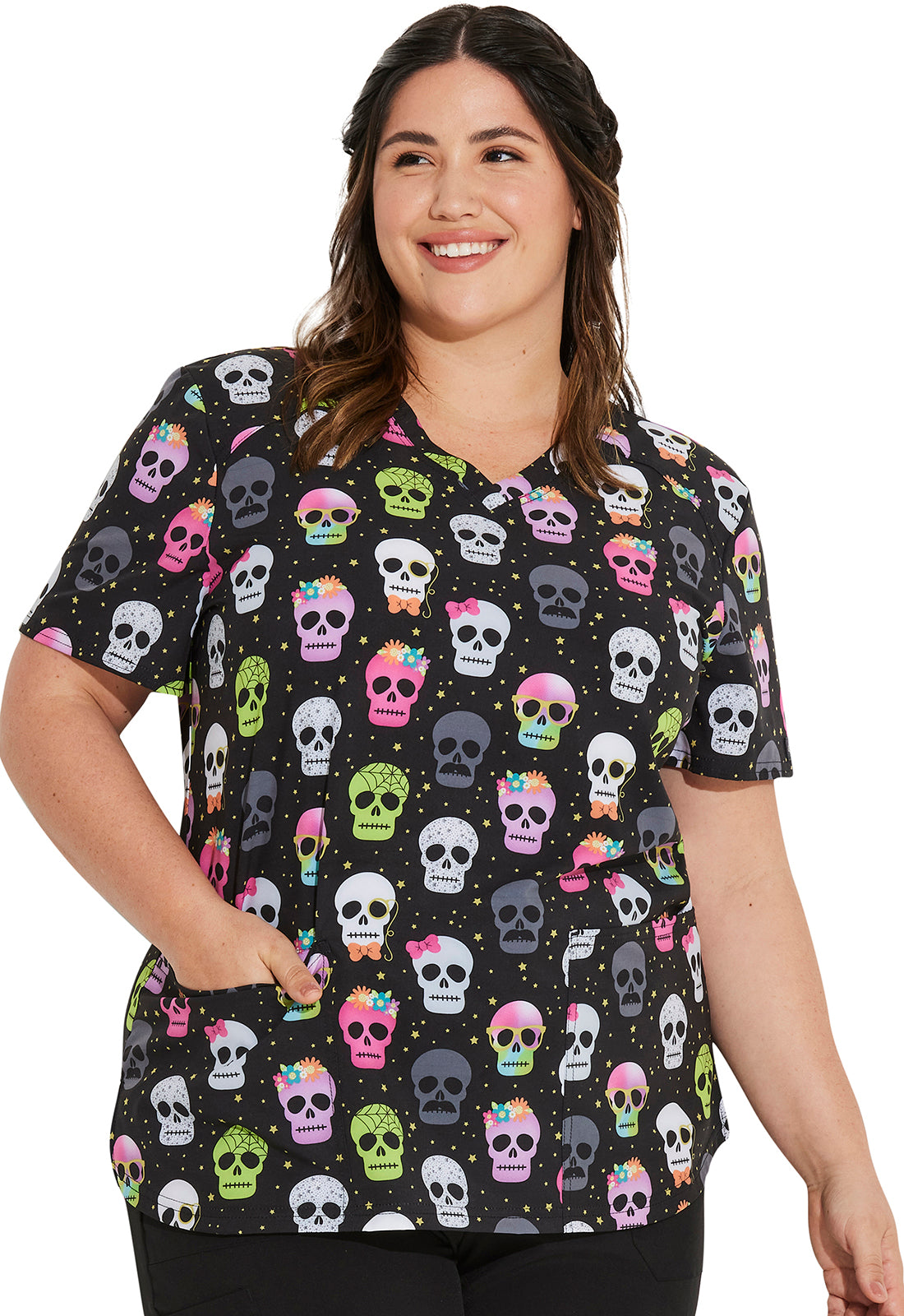 Dickies V-Neck Print Top (3 Styles up to 5XL)