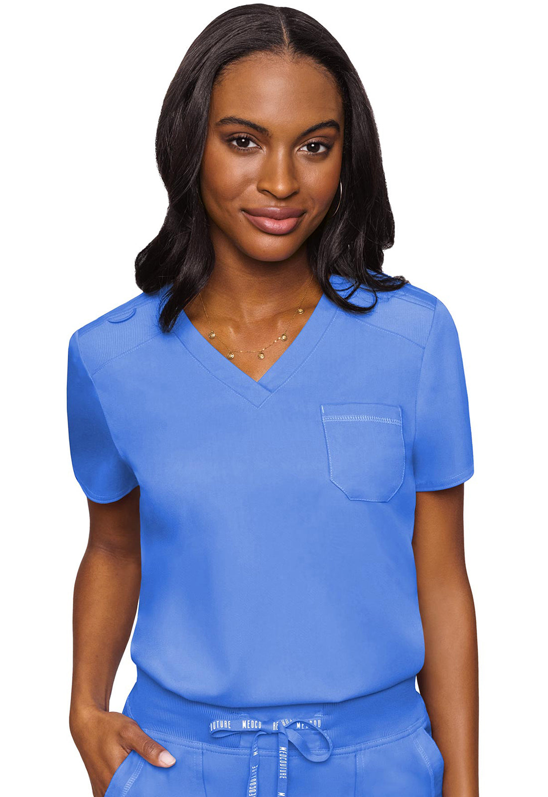 Med Couture Touch V-Neck Tuck In Top (11 Colors XS-3XL)