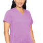 Med Couture Touch V-Neck Shirttail Top (16 Colors XS-2XL)