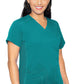 Med Couture Touch V-Neck Shirttail Top (16 Colors 3XL-5XL)