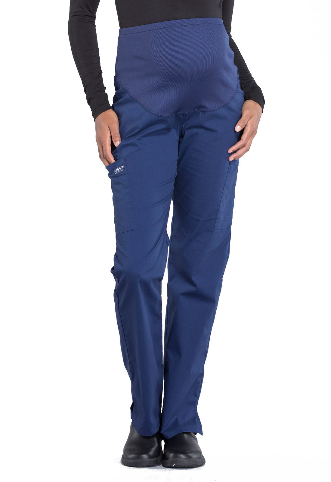 Cherokee Workwear Professionals Maternity Straight Leg Pant (Various Colors, Tall Length)