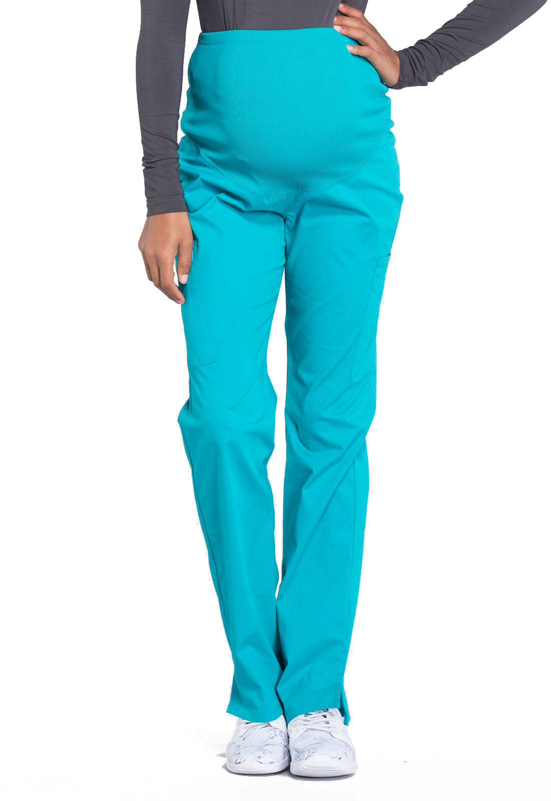 Cherokee Workwear Professionals Maternity Straight Leg Pant (Various Colors, Tall Length)