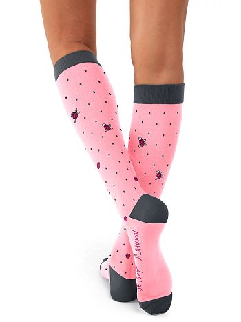 Betsey Johnson 2-Pack Bumble Love Compression Socks