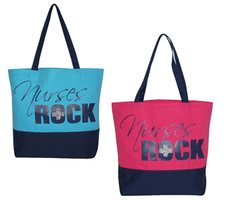 Nurse Rock Bling Tote Bag