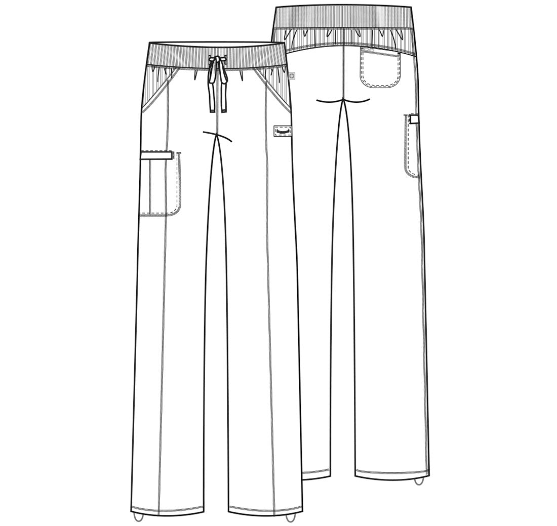 Cherokee Infinity Drawstring Straight Leg Pants (Extended Sizes)