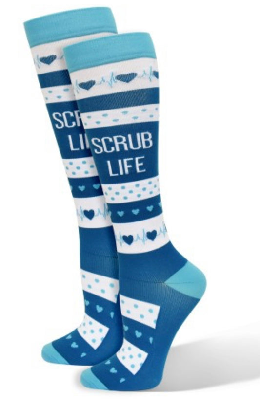 Scrub Life Compression Socks (Regular & XL)