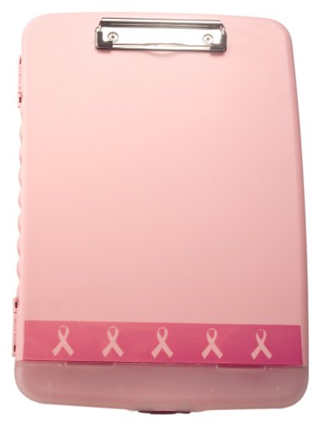 Breast Cancer Awareness Storage Clipboard