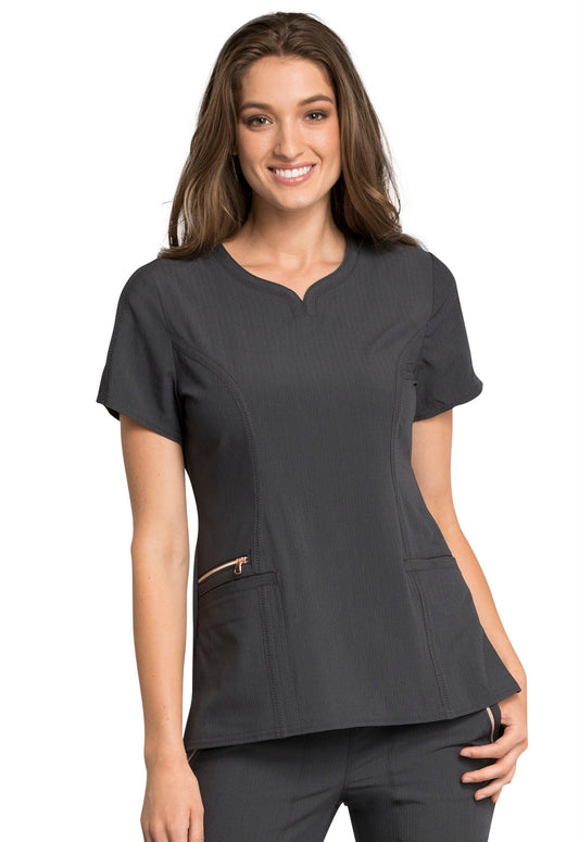 Cherokee Statement Ribbed V-Neck Top (8 Colors)