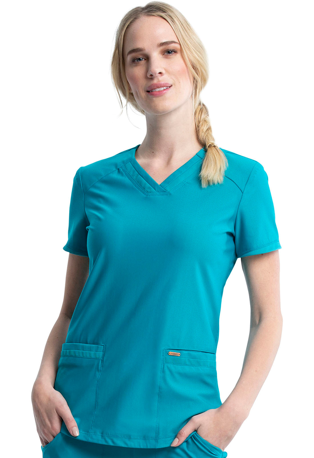 Cherokee Form V-Neck Top (14 Colors Up to 3XL)