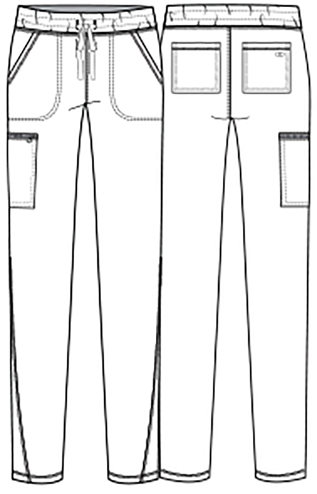 Cherokee Allura Mid Rise Tapered Leg Drawstring Pant- Up to 3XL (Regular &  Petite)