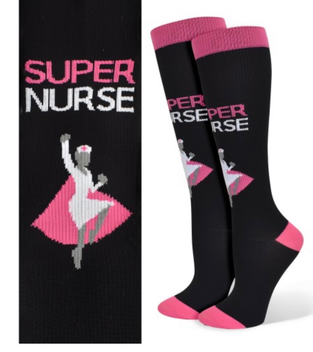 Super Nurse Compression Socks (Regular & XL)