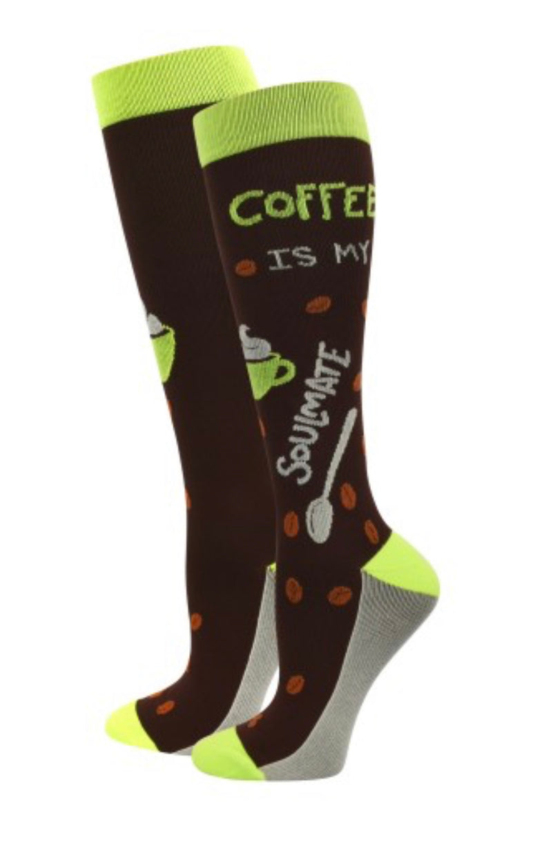 Coffee Soulmate Compression Socks (Regular & XL)