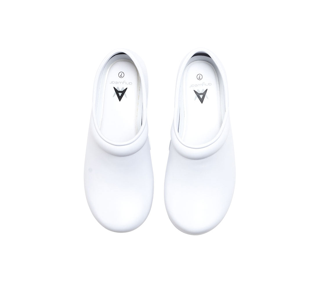 White Anywear Footwear Guardian Angel Slip On Shoes (Unisex)