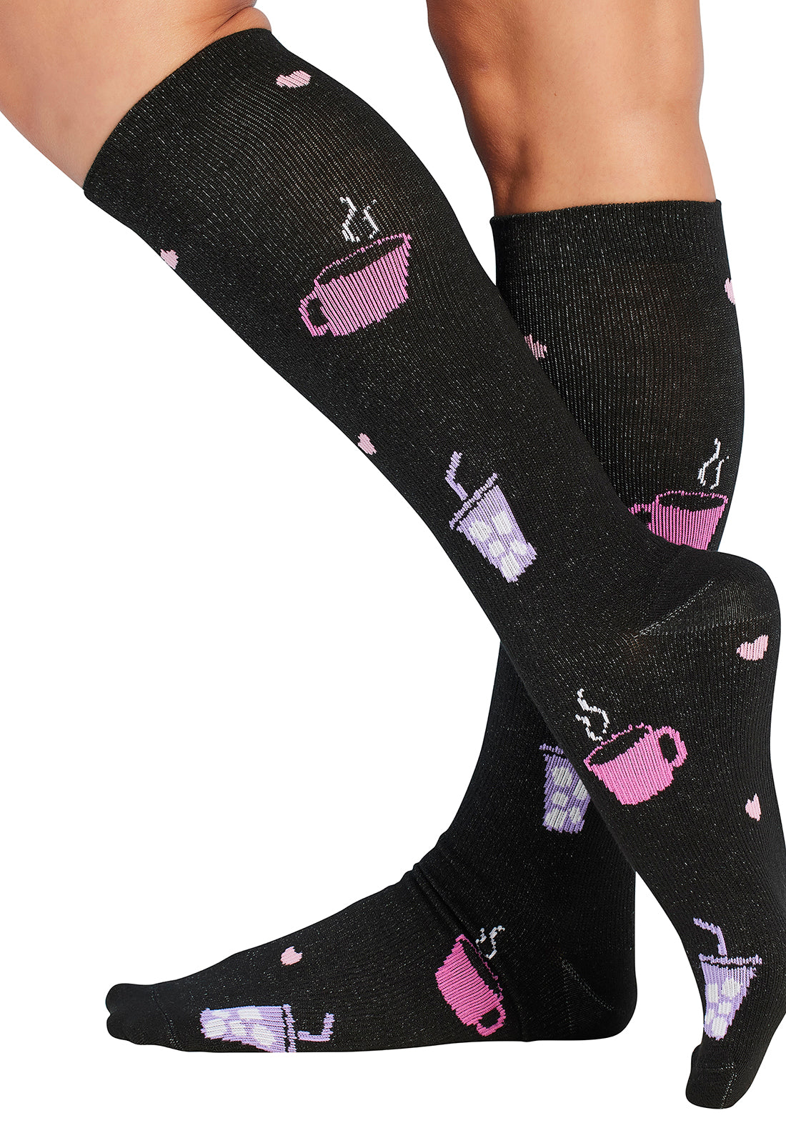 Cherokee Womens 10-15 mmHg Compression Socks (Various Designs Also In Plus Size)