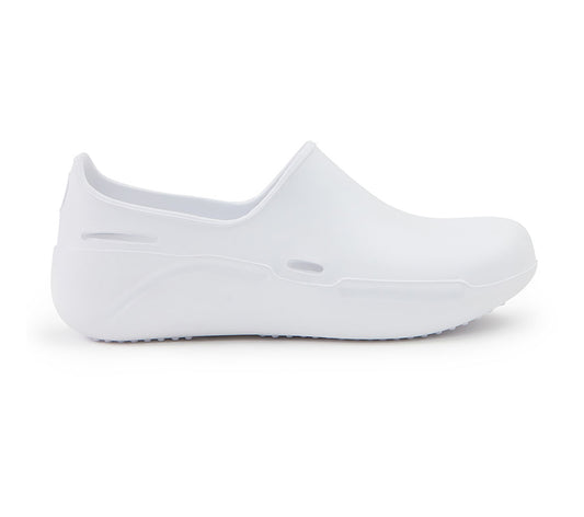 White Anywear Footwear Streak Slip On Shoes