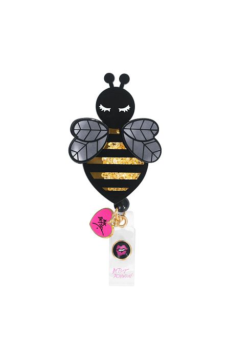 Betsey Johnson "Queen Bee" Badge Reel