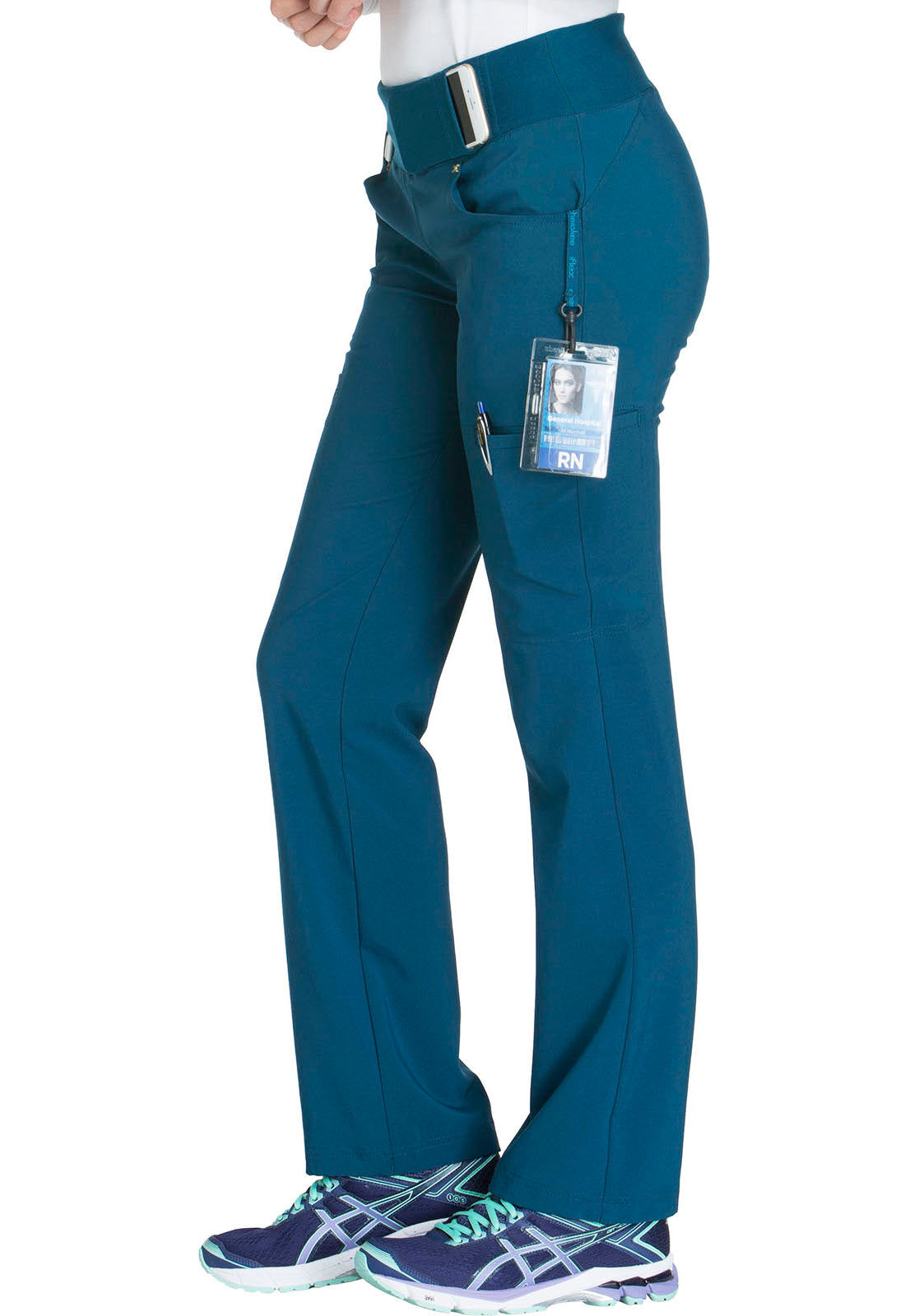 Cherokee Iflex Midrise Straight Leg Pull-On Pants- Regular (XS-3XL)