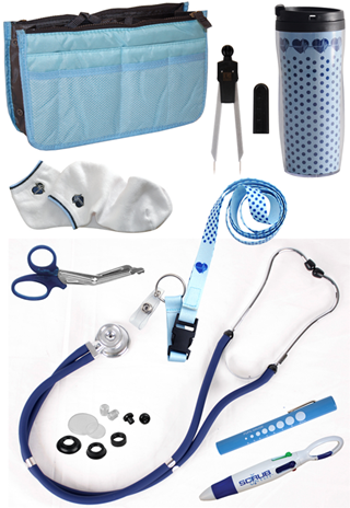 Cardiac Nurse Gift Set- Blue